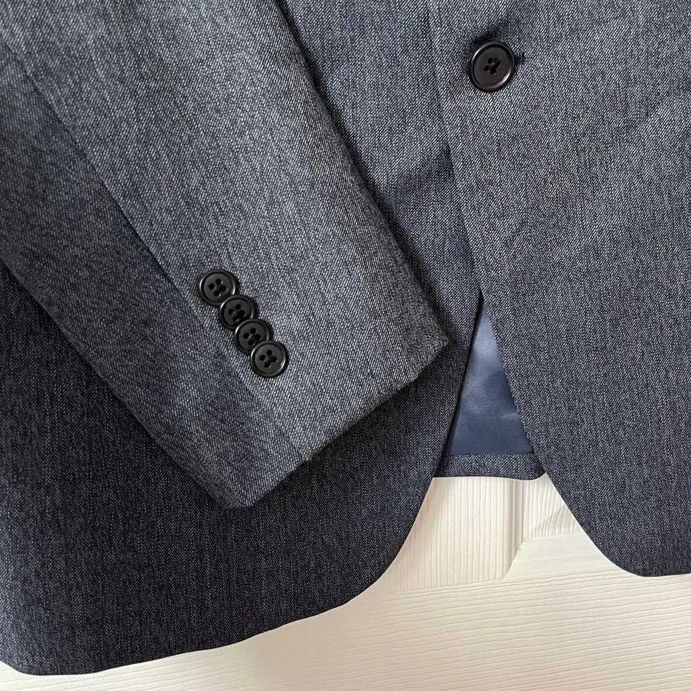 John Varvatos Star USA Bedford Blue Wool Blazer 42R